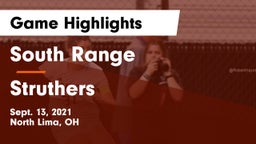 South Range vs Struthers Game Highlights - Sept. 13, 2021