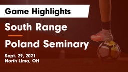 South Range vs Poland Seminary  Game Highlights - Sept. 29, 2021