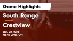 South Range vs Crestview  Game Highlights - Oct. 28, 2021