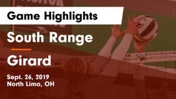 South Range vs Girard Game Highlights - Sept. 26, 2019