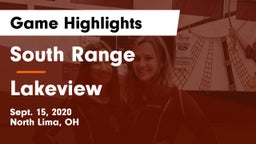 South Range vs Lakeview  Game Highlights - Sept. 15, 2020