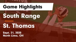 South Range vs St. Thomas Game Highlights - Sept. 21, 2020