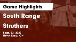 South Range vs Struthers Game Highlights - Sept. 22, 2020