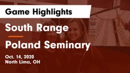 South Range vs Poland Seminary  Game Highlights - Oct. 14, 2020