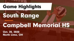 South Range vs Campbell Memorial HS Game Highlights - Oct. 20, 2020