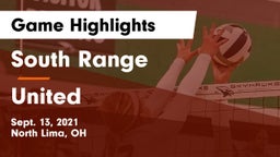 South Range vs United  Game Highlights - Sept. 13, 2021