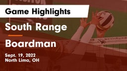 South Range vs Boardman  Game Highlights - Sept. 19, 2022