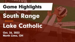 South Range vs Lake Catholic  Game Highlights - Oct. 26, 2022