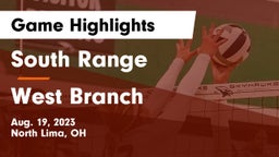 South Range vs West Branch Game Highlights - Aug. 19, 2023