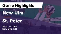 New Ulm  vs St. Peter  Game Highlights - Sept. 12, 2023
