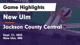 New Ulm  vs Jackson County Central  Game Highlights - Sept. 21, 2023