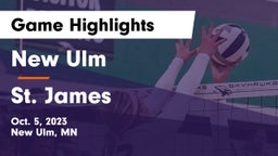 New Ulm  vs St. James  Game Highlights - Oct. 5, 2023