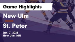 New Ulm  vs St. Peter  Game Highlights - Jan. 7, 2023