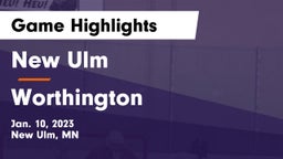 New Ulm  vs Worthington  Game Highlights - Jan. 10, 2023