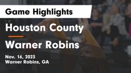 Houston County  vs Warner Robins   Game Highlights - Nov. 16, 2023