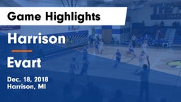 Harrison  vs Evart  Game Highlights - Dec. 18, 2018