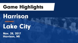 Harrison  vs Lake City  Game Highlights - Nov. 28, 2017