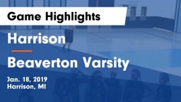 Harrison  vs Beaverton Varsity Game Highlights - Jan. 18, 2019