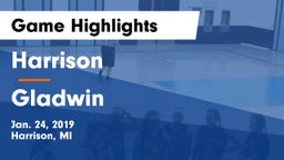Harrison  vs Gladwin  Game Highlights - Jan. 24, 2019