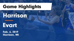 Harrison  vs Evart  Game Highlights - Feb. 6, 2019