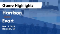 Harrison  vs Evart  Game Highlights - Dec. 3, 2019