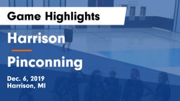 Harrison  vs Pinconning Game Highlights - Dec. 6, 2019