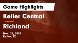 Keller Central  vs Richland  Game Highlights - Nov. 24, 2020