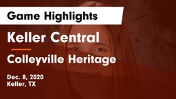 Keller Central  vs Colleyville Heritage  Game Highlights - Dec. 8, 2020