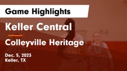 Keller Central  vs Colleyville Heritage  Game Highlights - Dec. 5, 2023