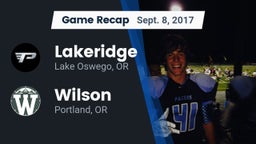 Recap: Lakeridge  vs. Wilson  2017