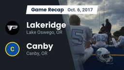 Recap: Lakeridge  vs. Canby  2017