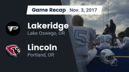 Recap: Lakeridge  vs. Lincoln  2017