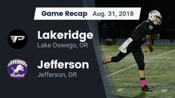 Recap: Lakeridge  vs. Jefferson  2018