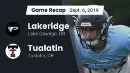 Recap: Lakeridge  vs. Tualatin  2019