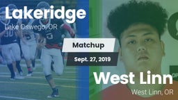 Matchup: Lakeridge High vs. West Linn  2019