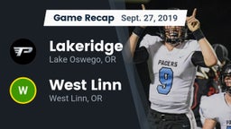 Recap: Lakeridge  vs. West Linn  2019