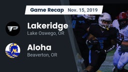 Recap: Lakeridge  vs. Aloha  2019