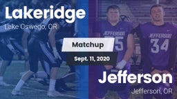 Matchup: Lakeridge High vs. Jefferson  2020
