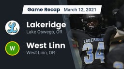 Recap: Lakeridge  vs. West Linn  2021