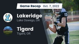 Recap: Lakeridge  vs. Tigard  2022
