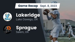 Recap: Lakeridge  vs. Sprague  2023
