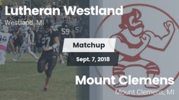 Matchup: Lutheran  vs. Mount Clemens  2018