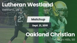 Matchup: Lutheran  vs. Oakland Christian  2018