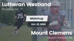 Matchup: Lutheran  vs. Mount Clemens  2020