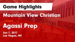 Mountain View Christian  vs Agassi Prep  Game Highlights - Jan 7, 2017