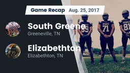 Recap: South Greene  vs. Elizabethton  2017