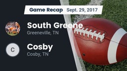 Recap: South Greene  vs. Cosby  2017