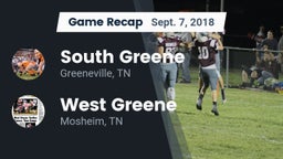 Recap: South Greene  vs. West Greene  2018