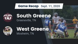 Recap: South Greene  vs. West Greene  2020