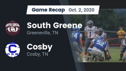 Recap: South Greene  vs. Cosby  2020